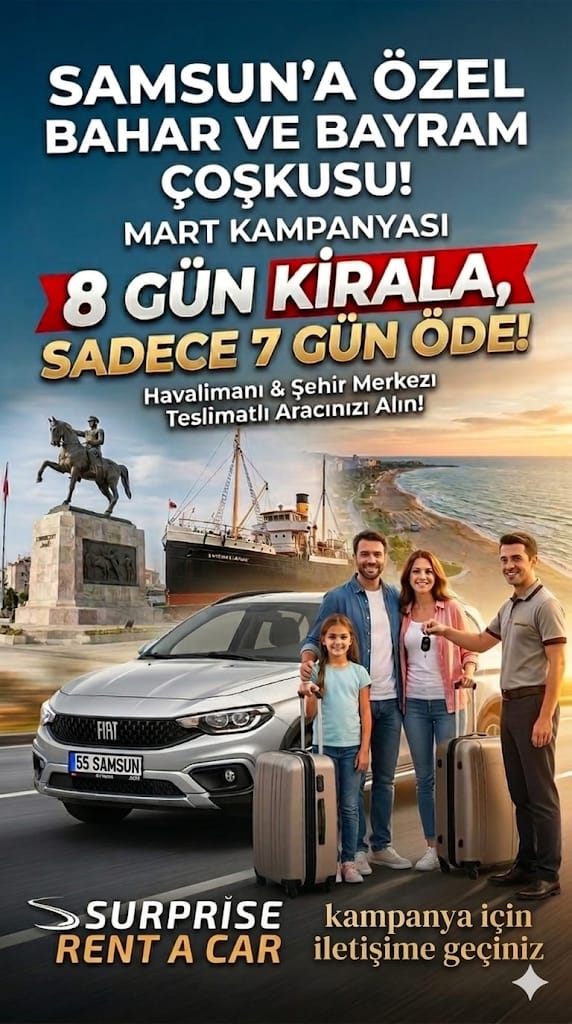 8 GÜN KİRALA 7 GÜN ÖDE